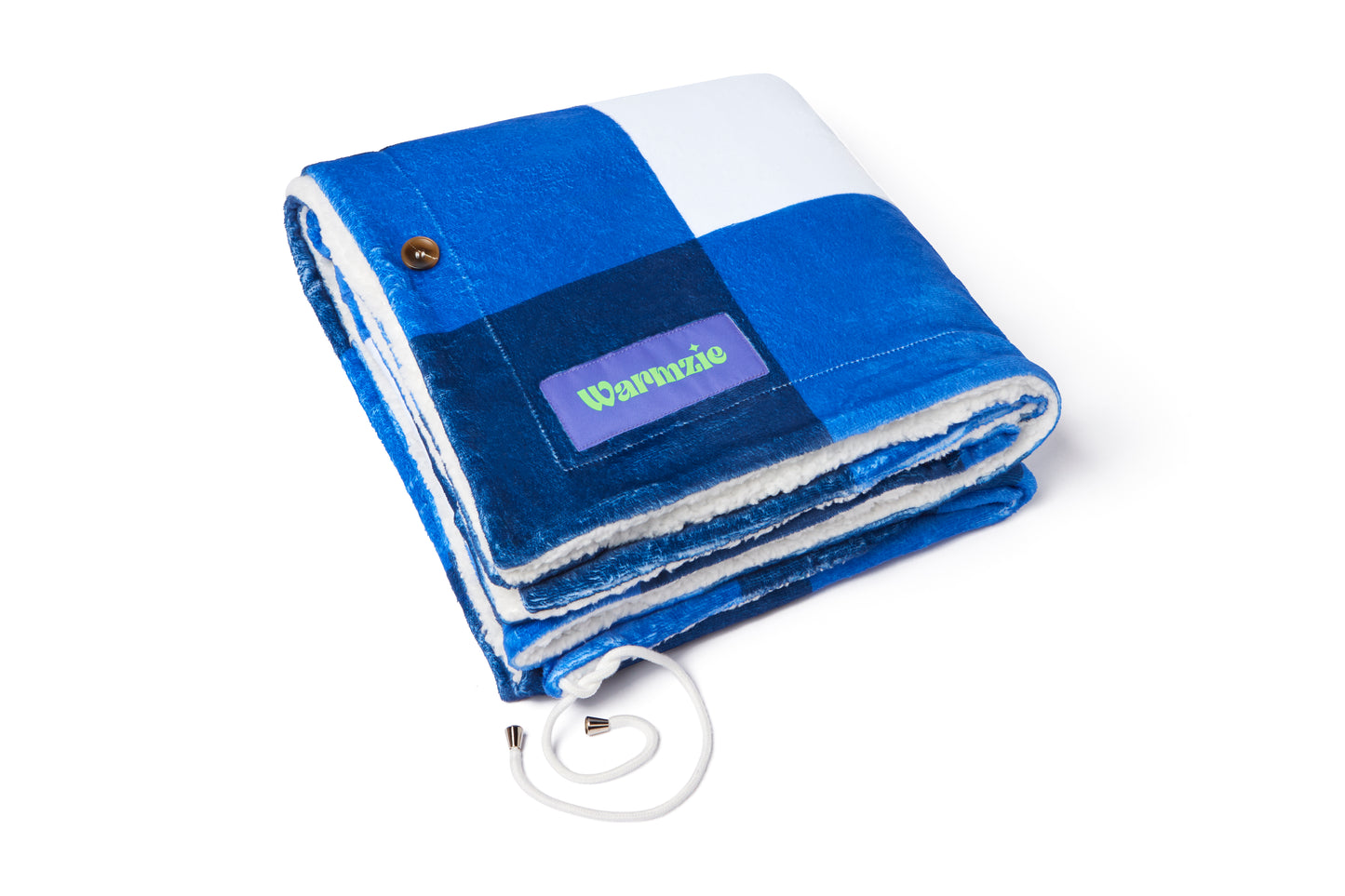 Warmzie wearable blanket folded - hoodie blanket- heated blanket- flannel