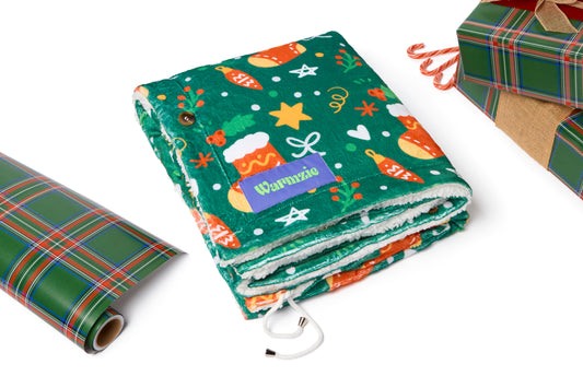 Warmzie wearable blanket Christmas limited edition- hoodie blanket- heated blanket- flannel