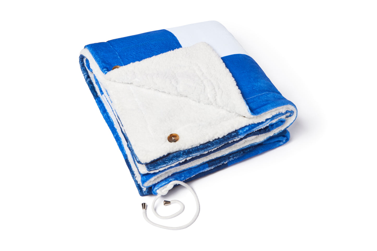 Warmzie Wearable Blanket Plaid Blue
